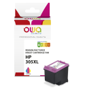 Cartouche d'encre remanufacturée OWA - haute capacité - 3 Couleurs - pour HP 305XL