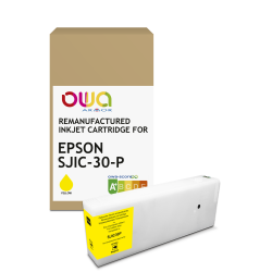 Cartouche d'encre remanufacturée OWA - standard - Jaune - pour EPSON SJIC-30-P-Y