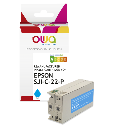 Cartouche d'encre remanufacturée OWA - standard - pour EPSON SJI-C-22-P-(C)