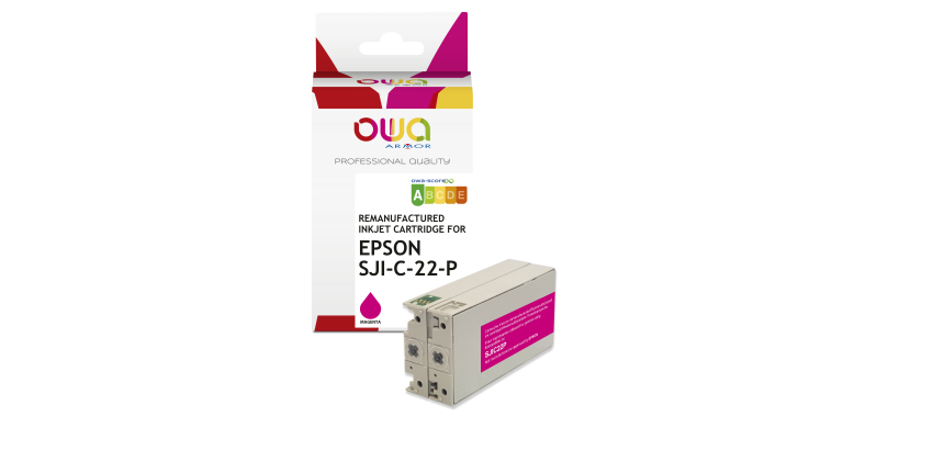 Cartouche d'encre remanufacturée OWA - standard - Magenta - pour EPSON SJI-C-22-P-(M)