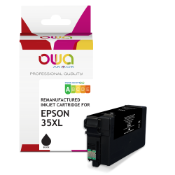 Cartouche d'encre remanufacturée OWA - standard - Noir - pour EPSON 35XL
