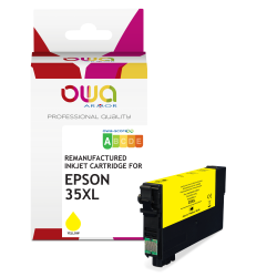 Cartouche d'encre remanufacturée OWA - standard - Jaune - pour EPSON 35XL