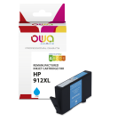 Cartouche d'encre remanufacturée OWA - haute capacité - Cyan - pour HP 912XL