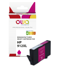 Cartouche d'encre remanufacturée OWA - haute capacité - Magenta - pour HP 912XL