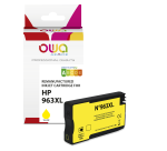 Cartouche d'encre remanufacturée OWA - haute capacité - Jaune - pour HP 963XL