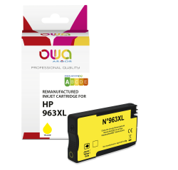 Cartouche d'encre remanufacturée OWA - haute capacité - Jaune - pour HP 963XL
