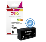 Cartouche d'encre remanufacturée OWA - haute capacité - Noir - pour HP 963XL