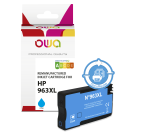 Cartouche d'encre remanufacturée OWA - haute capacité - Cyan - pour HP 963XL