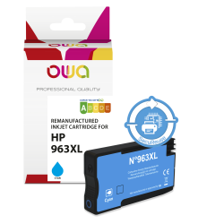 En_cartouche d'encre remanufacturée owa - haute capacité - cyan - pour hp 963xl