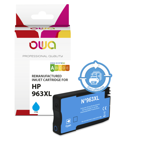 Gereviseerde inktcartridge OWA - hoge capaciteit - voor HP 963XL