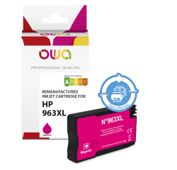 Cartouche d'encre remanufacturée OWA - haute capacité - Magenta - pour HP 963XL