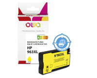 En_cartouche d'encre remanufacturée owa - haute capacité - jaune - pour hp 963xl