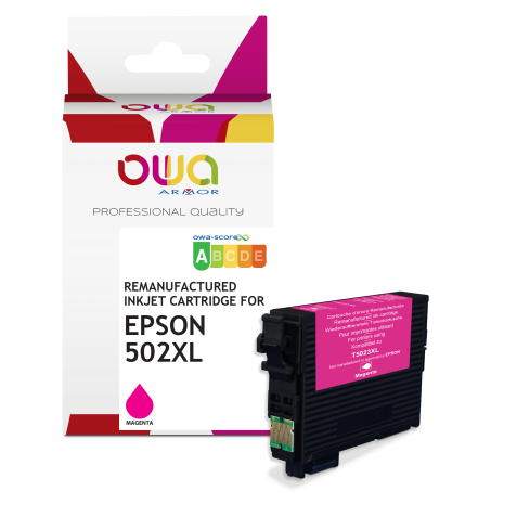 Gereviseerde inktcartridge OWA - hoge capaciteit - pour EPSON 502XL