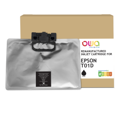 Cartouche d'encre remanufacturée OWA - standard - Noir - pour EPSON C13T01D100