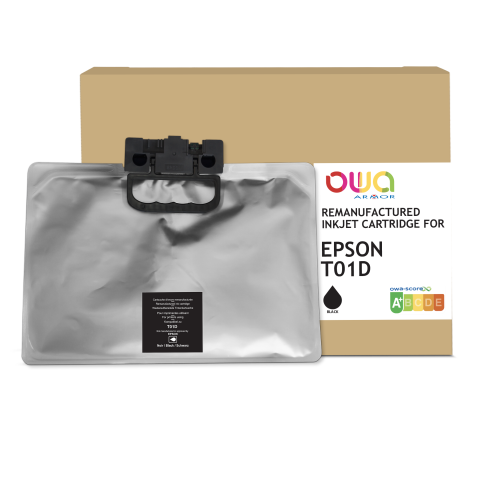 Cartucho de tinta remanufacturado OWA - estándar - Negro - para EPSON C13T01D100