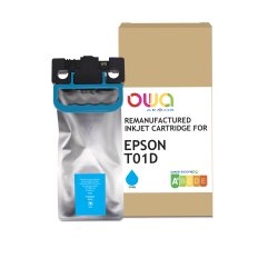 Cartouche d'encre remanufacturée OWA - standard - Cyan - pour EPSON C13T01D200