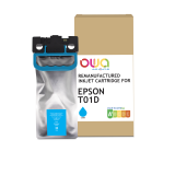 Cartouche d'encre remanufacturée OWA - standard - Cyan - pour EPSON C13T01D200