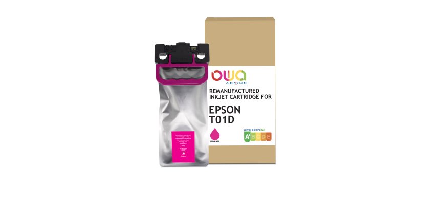 Cartouche d'encre remanufacturée OWA - standard - Magenta - pour EPSON C13T01D300