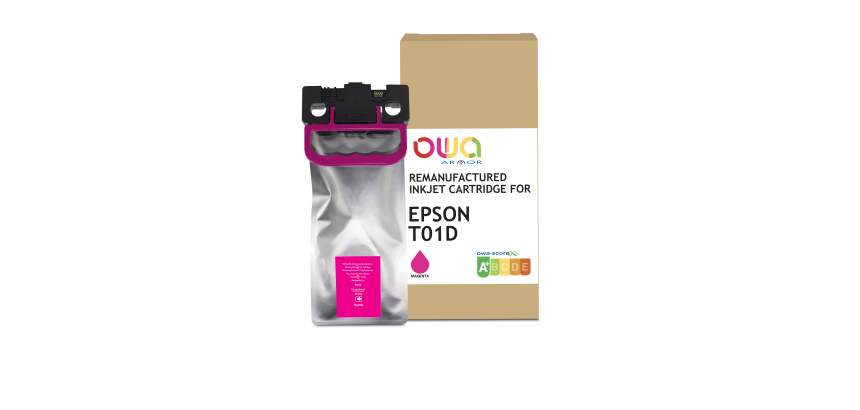 Cartouche d'encre remanufacturée OWA - standard - Magenta - pour EPSON C13T01D300