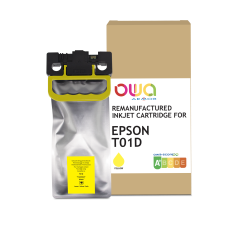 Cartouche d'encre remanufacturée OWA - standard - Jaune - pour EPSON C13T01D400
