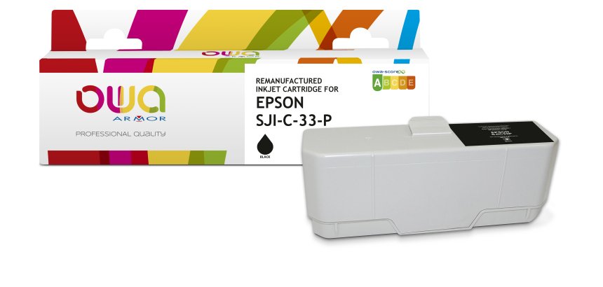 Cartouche OWA Compatible EPSON SJI-C-33-P-(K) Noire pour imprimante jet d'encre