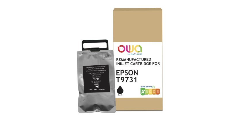 Cartouche d'encre remanufacturée OWA - standard - Noir - pour EPSON T9731