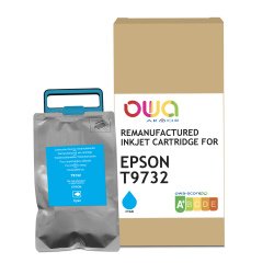 Cartouche d'encre remanufacturée OWA - standard - Cyan - pour EPSON T9732