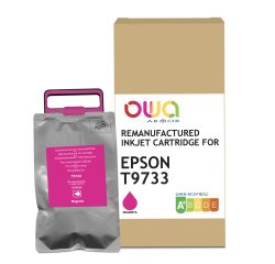 Cartouche d'encre remanufacturée OWA - standard - Magenta - pour EPSON T9733