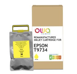 Cartouche d'encre remanufacturée OWA - standard - Jaune - pour EPSON T9734