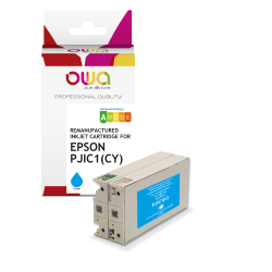 Cartouche d'encre remanufacturée OWA - standard - Cyan - pour EPSON C13S020447