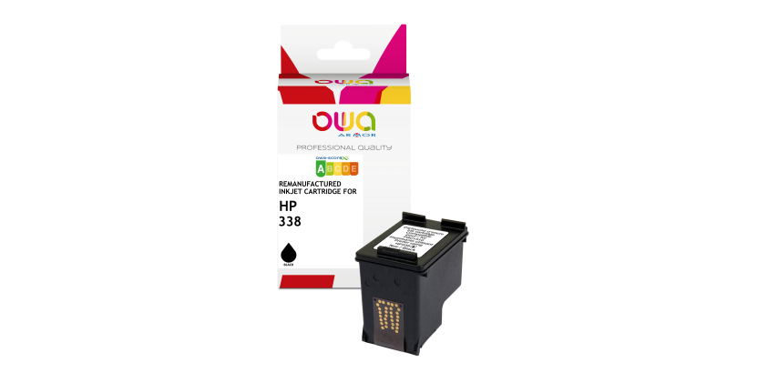 Cartouche d'encre remanufacturée OWA - standard - Noir - pour HP 338