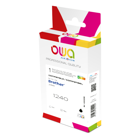 Cartouche d'encre remanufacturée OWA - standard - Noir - pour BROTHER LC1240 B