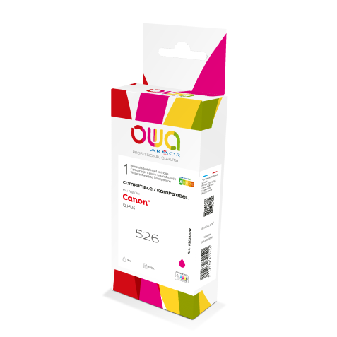 Cartouche d'encre remanufacturée OWA - standard - Magenta - pour CANON CLi-526 M