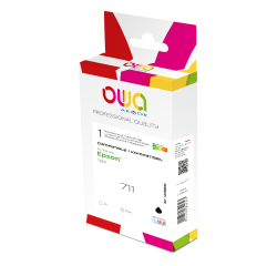 Cartouche d'encre remanufacturée OWA - standard - Noir - pour EPSON T0711