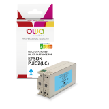 Cartouche d'encre remanufacturée OWA - standard - Cyan Clair - pour EPSON C13S020448