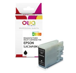 Cartouche d'encre remanufacturée OWA - standard - Noir - pour EPSON SJIC-36-P-K
