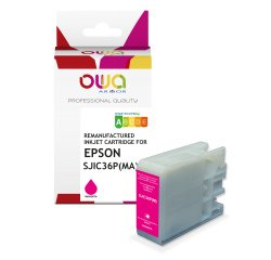 Cartouche d'encre remanufacturée OWA - standard - Magenta - pour EPSON SJIC-36-P-M