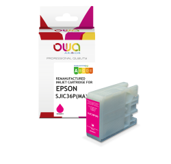 Cartouche d'encre remanufacturée OWA - standard - Magenta - pour EPSON SJIC-36-P-M