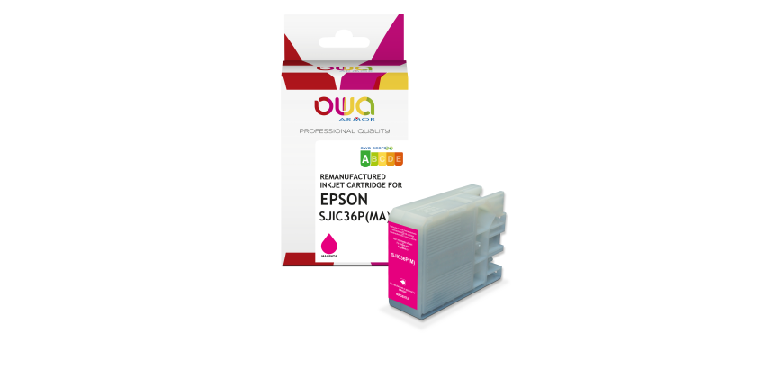 Cartouche d'encre remanufacturée OWA - standard - Magenta - pour EPSON SJIC-36-P-M