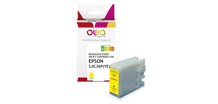 Cartouche d'encre remanufacturée OWA - standard - Jaune - pour EPSON C13T44C440
