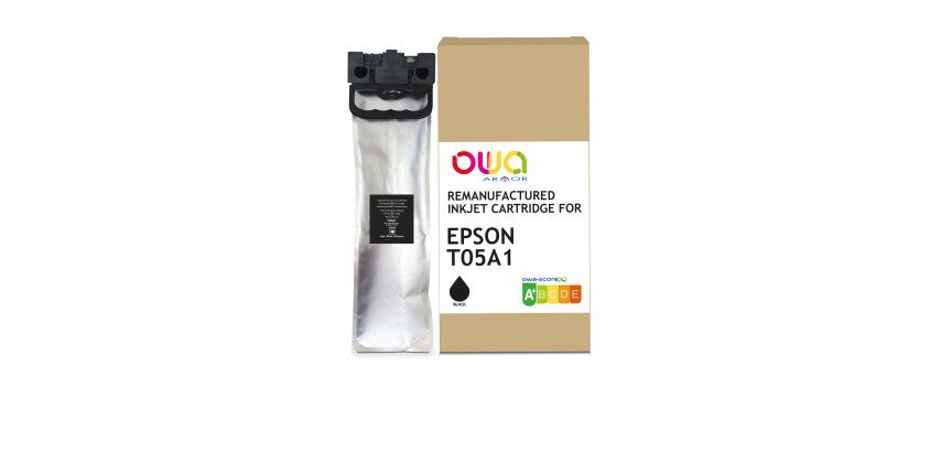 Cartouche d'encre remanufacturée OWA - standard - Noir - pour EPSON C13T05A100