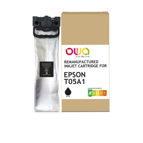 Cartouche d'encre remanufacturée OWA - standard - Noir - pour EPSON C13T05A100