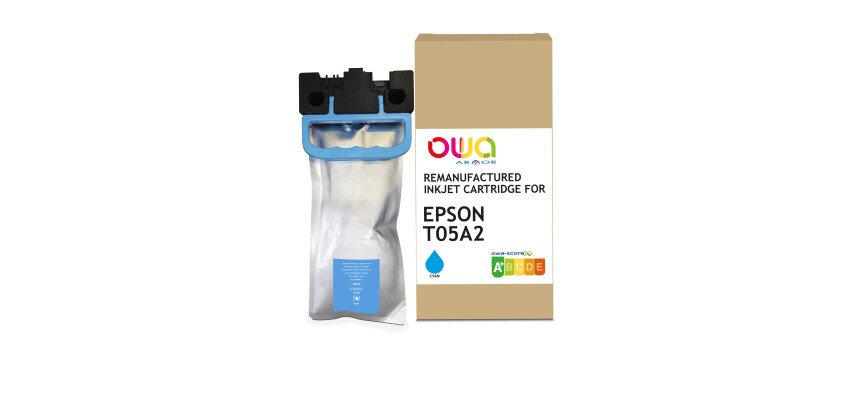 Cartouche d'encre remanufacturée OWA - standard - Cyan - pour EPSON C13T05A200
