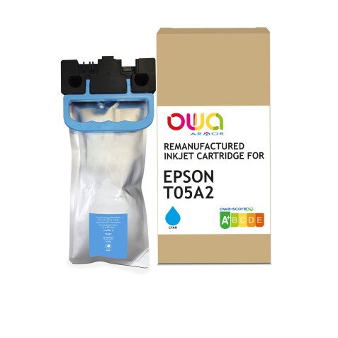 Cartouche d'encre remanufacturée OWA - standard - Cyan - pour EPSON C13T05A200
