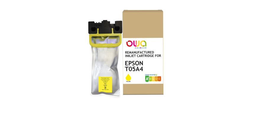 Cartouche d'encre remanufacturée OWA - standard - Jaune - pour EPSON C13T05A400