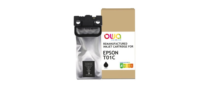 OWA Remanufactured Ink Cartridge - Standard - Black - for EPSON C13T01C100
