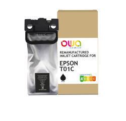 Cartouche d'encre remanufacturée OWA - standard - Noir - pour EPSON C13T01C100