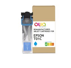 Cartouche d'encre remanufacturée OWA - standard - Cyan - pour EPSON C13T01C200