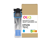 Cartouche d'encre remanufacturée OWA - standard - Cyan - pour EPSON C13T01C200