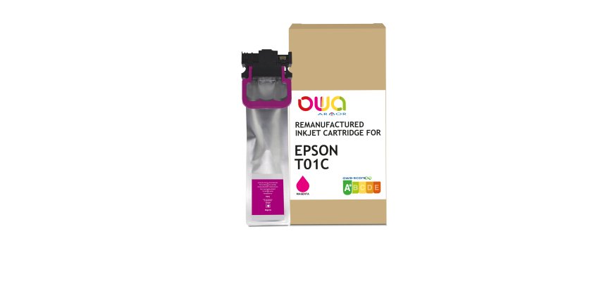 Cartouche d'encre remanufacturée OWA - standard - Magenta - pour EPSON C13T01C300